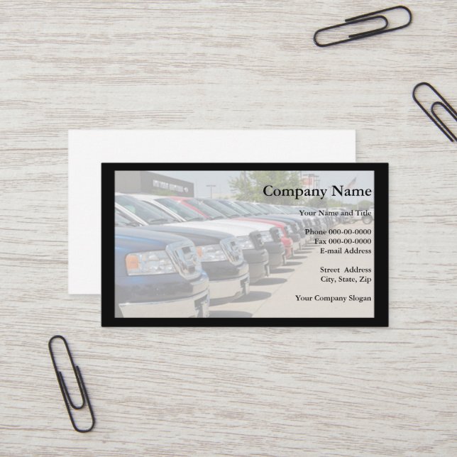 Visita Tarjeta de negocios de distribuidor de coches (Anverso/Reverso In Situ)