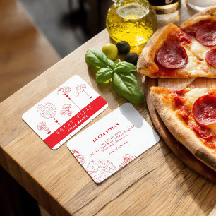 Visita Tarjeta de Negocios de Entrega Especial de Pizza