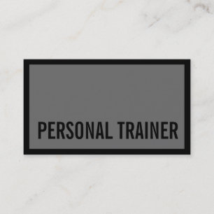 Visita Tarjeta de Negocios de Fitness Deportivo Gris Prof