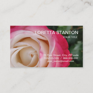Visita Tarjeta de negocios de flor rosa rosa rosa rosa ro