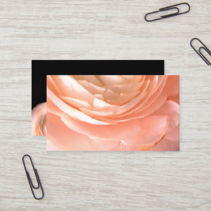 Visita tarjeta de negocios de flores rosadas de doble car