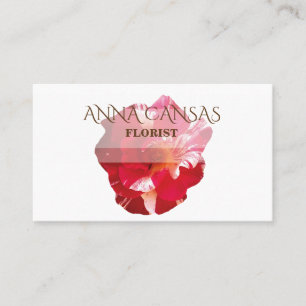 Visita Tarjeta de negocios de fotografía Rosa Beautifu