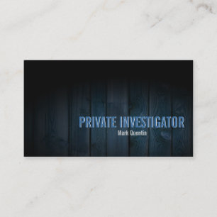 Visita Tarjeta de negocios de investigador privado de mad