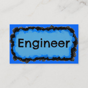 Visita Tarjeta de negocios de la nube azul de ingeniero