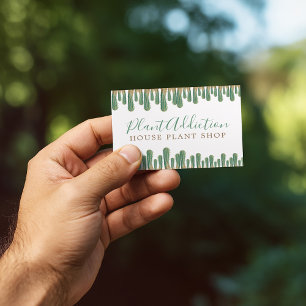 Visita Tarjeta de negocios de la tienda de plantas Cacti 