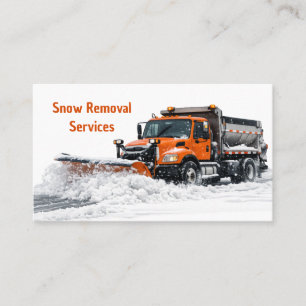 Visita Tarjeta de Negocios de Limpieza de Nieve Moderna N