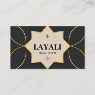 Visita Tarjeta de Negocios de Lujo en Negro Elegante y Or