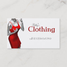 tarjeta de negocios de moda