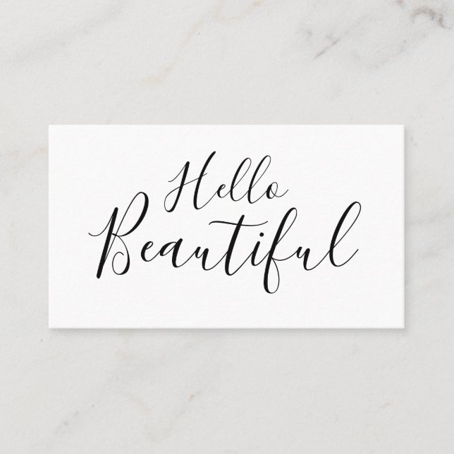 Visita Tarjeta de negocios de moda para artistas de maqui (Anverso)