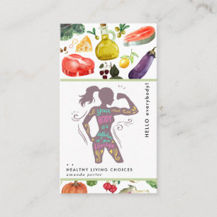 Visita Tarjeta de negocios de nutrición
