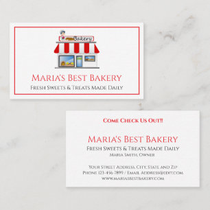 Visita Tarjeta de Negocios de Panadería Baker Café