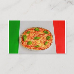 VISITA TARJETA DE NEGOCIOS DE PIZZA ITALIANA