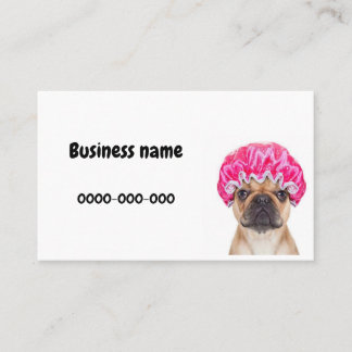 Visita tarjeta de negocios de preparación de perros