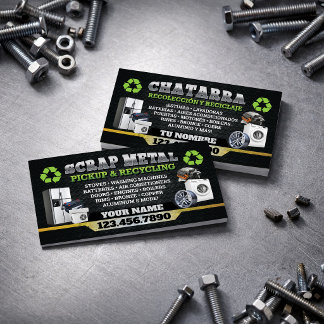 Visita Tarjeta de Negocios de Reciclaje de Chatarra Metál