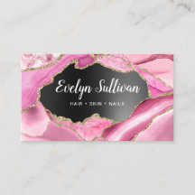 Tarjeta de negocios de Relieve metalizado negro ro