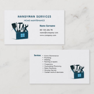 Visita Tarjeta de negocios de servicios de hombre de mant