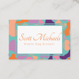 Visita tarjeta de negocios de servicios de mascota de hue