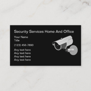 Visita Tarjeta De Negocios De Servicios De Seguridad Con 