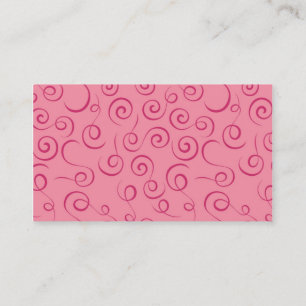 Visita Tarjeta De Negocios De Swirls Rosadas