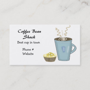 Visita Tarjeta De Negocios De Taza De Café Y Muffin