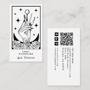 Visita Tarjeta de Negocios de Técnico de Pestañas Tarot