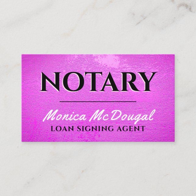 Visita Tarjeta de negocios de textura falsa malva (Anverso)