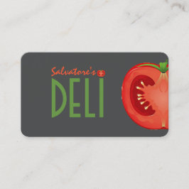 Visita tarjeta de negocios de tienda de delicatessen