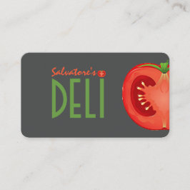 Visita tarjeta de negocios de tienda de delicatessen