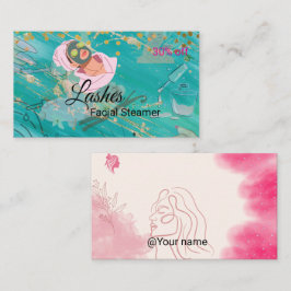 Visita Tarjeta de Negocios de Vapor Facial