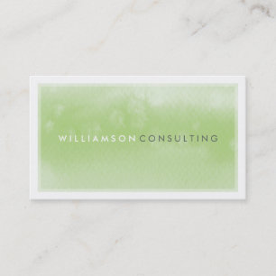 Visita TARJETA DE NEGOCIOS DE WATERCOLOR :: verde moderno