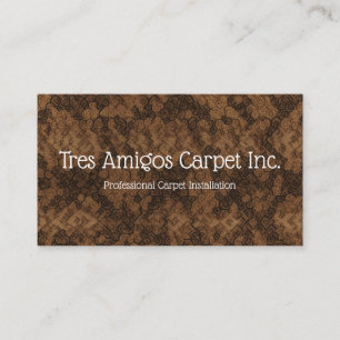 Visita Tarjeta de negocios del instalador de alfombras