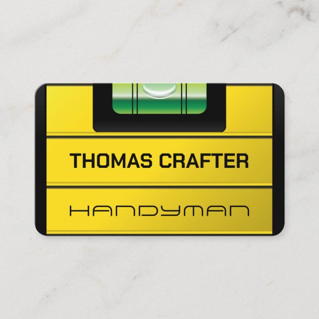 Visita Tarjeta de negocios del medidor de burbuja de nive (Anverso)