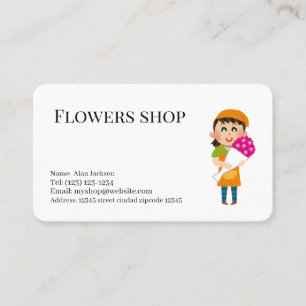 Visita Tarjeta de negocios editable para servicios de Flo