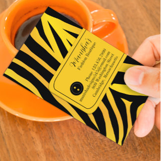 Visita Tarjeta de negocios Fashion Tiger Stripes