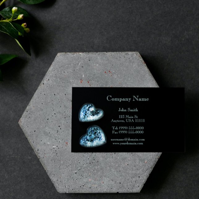 Visita Tarjeta de negocios Glass Hearts (Glass Hearts Business Card)