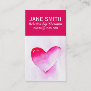 Visita Tarjeta de negocios Heart Relationship Therapist