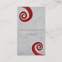 Tarjeta de negocios hecha a mano angustiada en esp