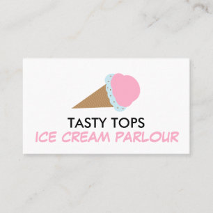 Visita Tarjeta De Negocios Ice Cream Cone, Ice Cream Parl