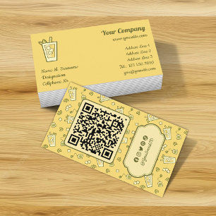 Visita Tarjeta De Negocios Iced Tea