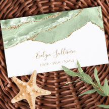 tarjeta de negocios jade green agate