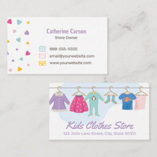 Visita Tarjeta de negocios Kids Clothing Store