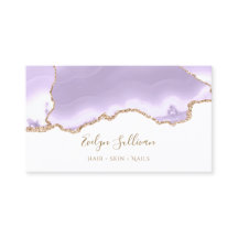 tarjeta de negocios lavender agate