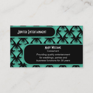 Visita Tarjeta de Negocios Metropolitan Glam, Sea Green