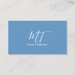 Visita Tarjeta de Negocios Minimalista con Logotipo Monog