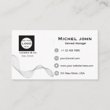 tarjeta de negocios minimalista profesional person