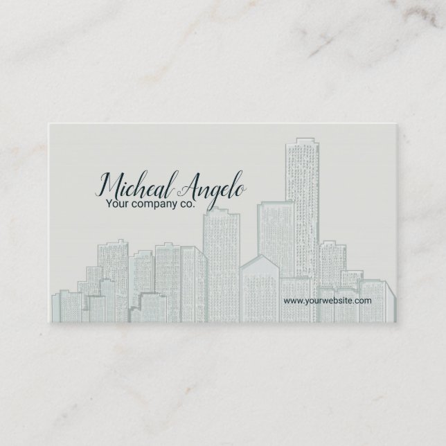 Visita Tarjeta de negocios moderna (Anverso)