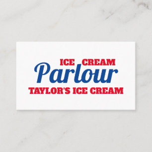 Visita Tarjeta De Negocios Moderna Ice Cream Parlour