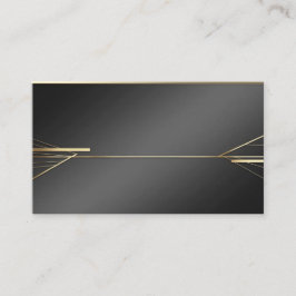 Visita Tarjeta de negocios moderna Minimalista en negro y