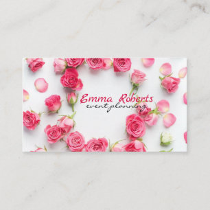Visita Tarjeta de negocios moderna Rosa Roses rosa
