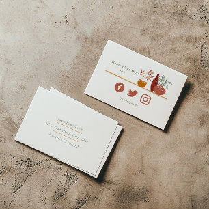 Visita Tarjeta de negocios para la planta pequeña